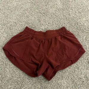 Hotty hot shorts dark red size 4